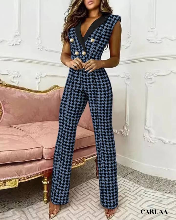 Women's sleeveless dressy jumpsuit