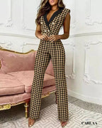 Women's sleeveless dressy jumpsuit