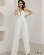 Combinaison blanche femme mariage civil