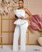 Combinaison chic tenue mariage invité femme pantalon