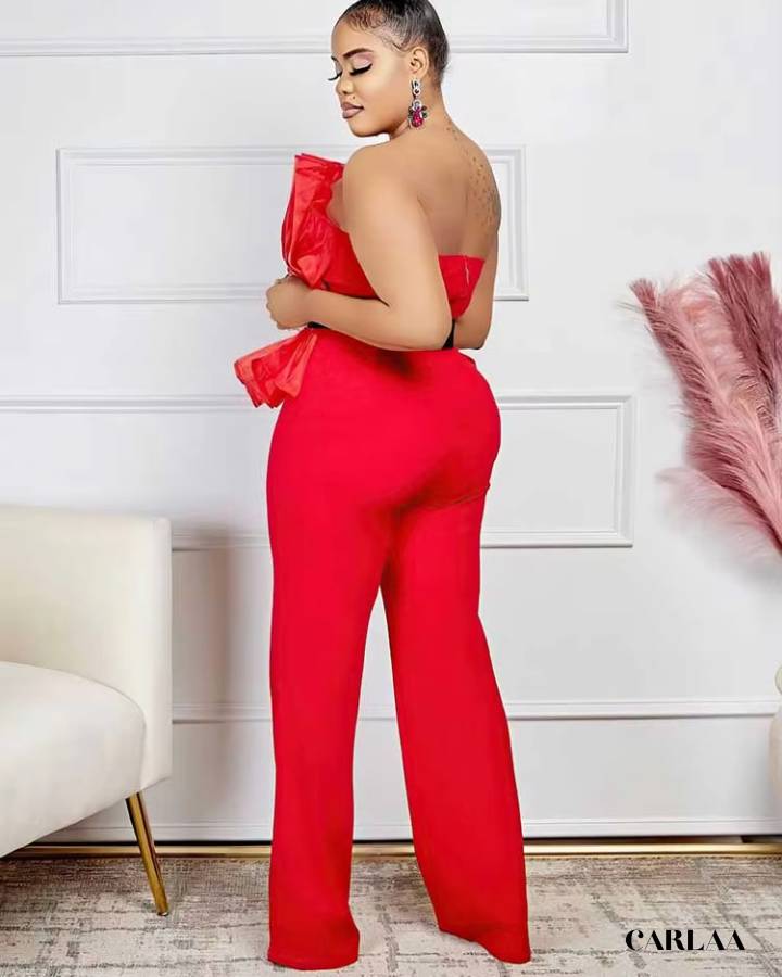 Combinaison chic tenue mariage invité femme pantalon
