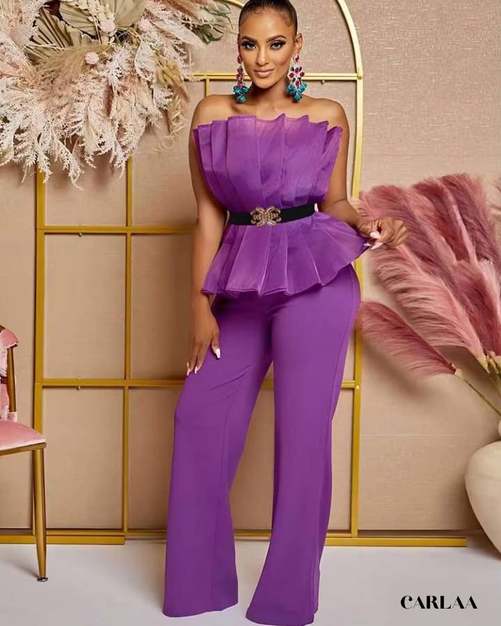 Combinaison chic tenue mariage invité femme pantalon