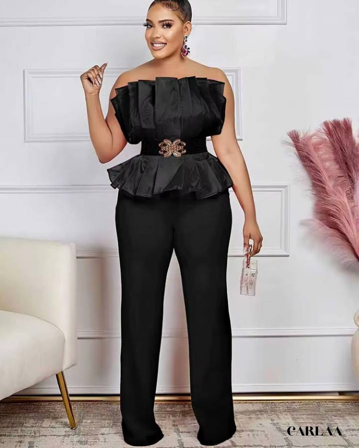 Combinaison chic tenue mariage invité femme pantalon
