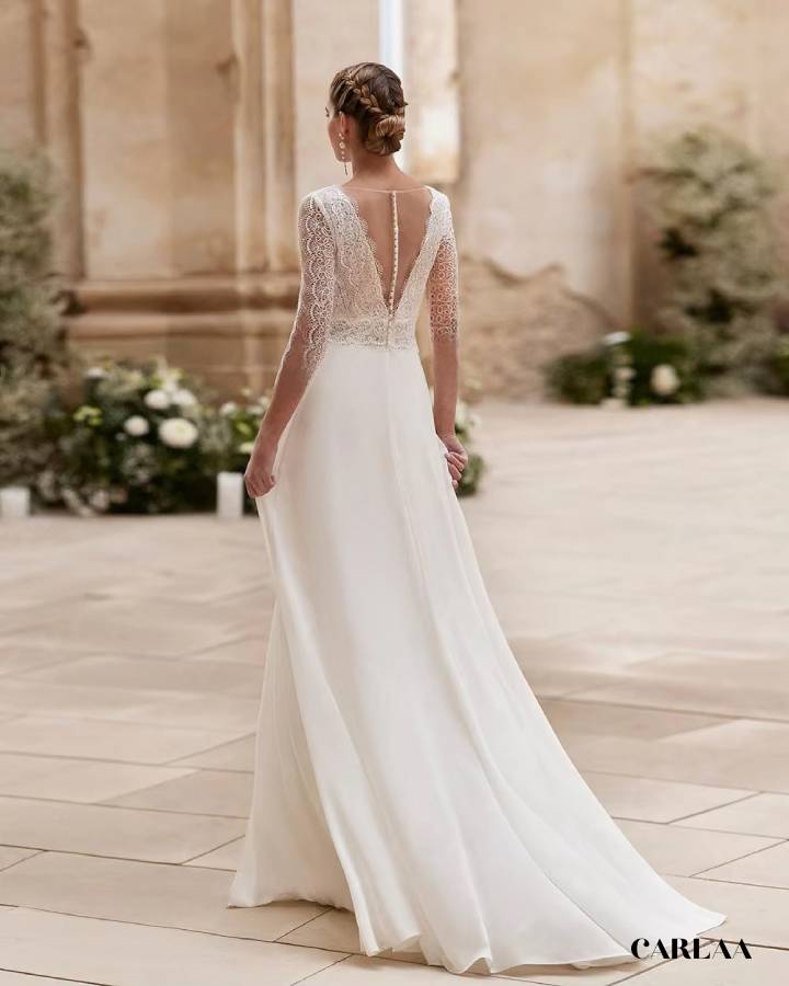 Combinaison dentelle mariage civil