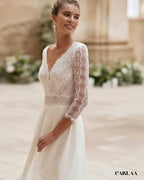 Combinaison dentelle mariage civil