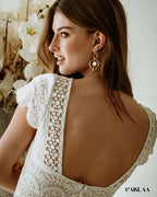 Crop top ensemble jupe et haut mariage