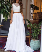 Ensemble jupe longue et haut pour mariage