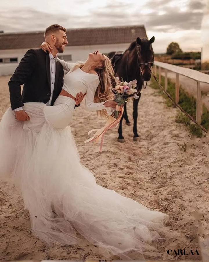 Ensemble jupe et haut chic mariage