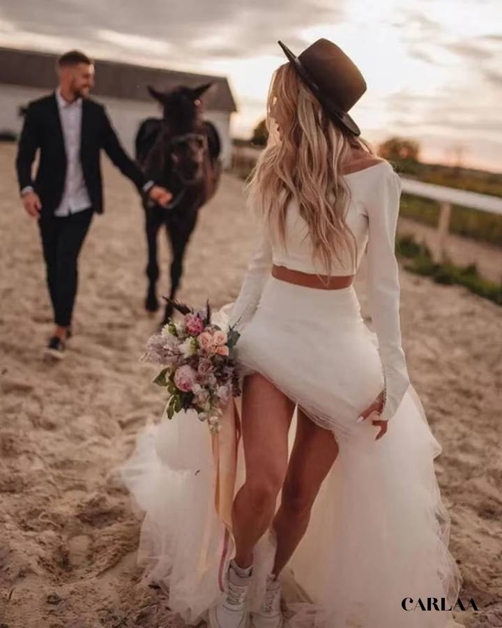 Ensemble jupe et haut chic mariage
