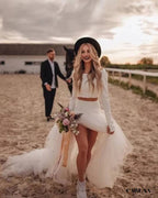 Ensemble jupe et haut chic mariage
