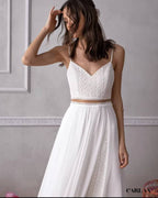 Ensemble mariage femme blanc