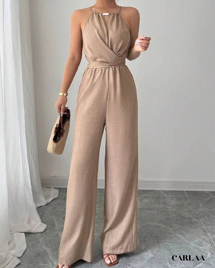 Beige jumpsuit