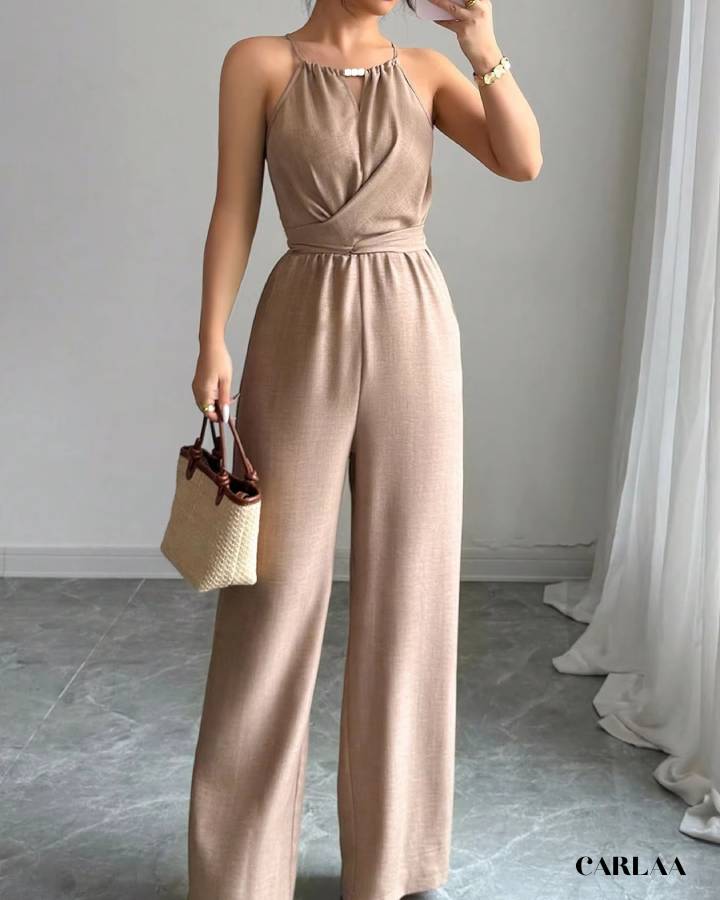 Combinaison pantalon beige