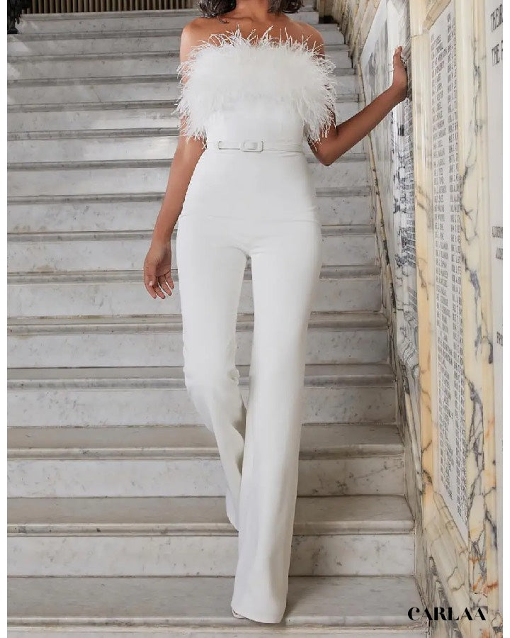 Combinaison Blanche Plume