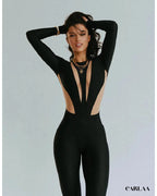Combinaison Noir Femme Moulante