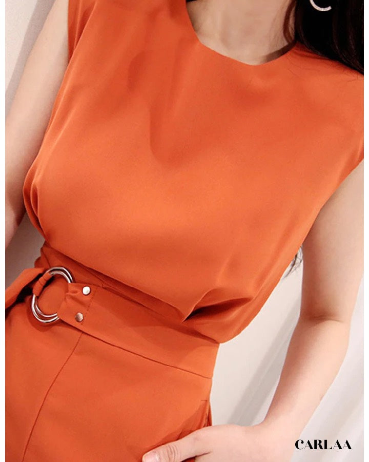 Combinaison Orange Femme