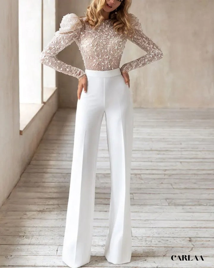 Combinaison Blanche Dentelle