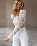 Combinaison Blanche Dentelle