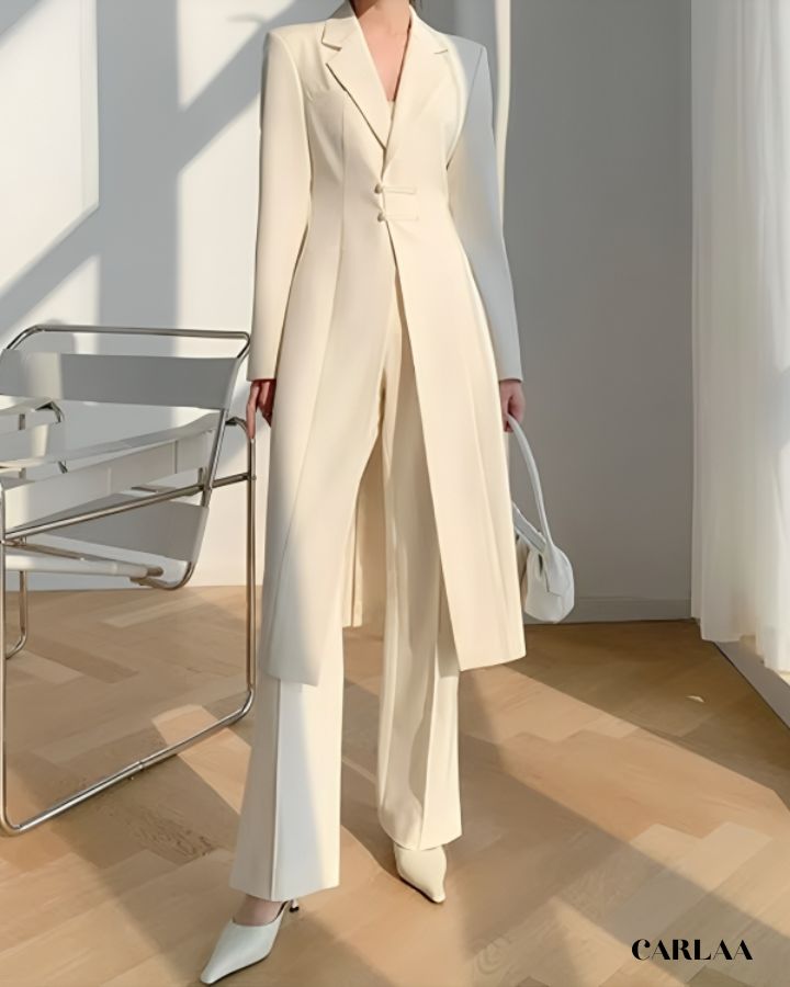 Tailleur blanc mariage femme