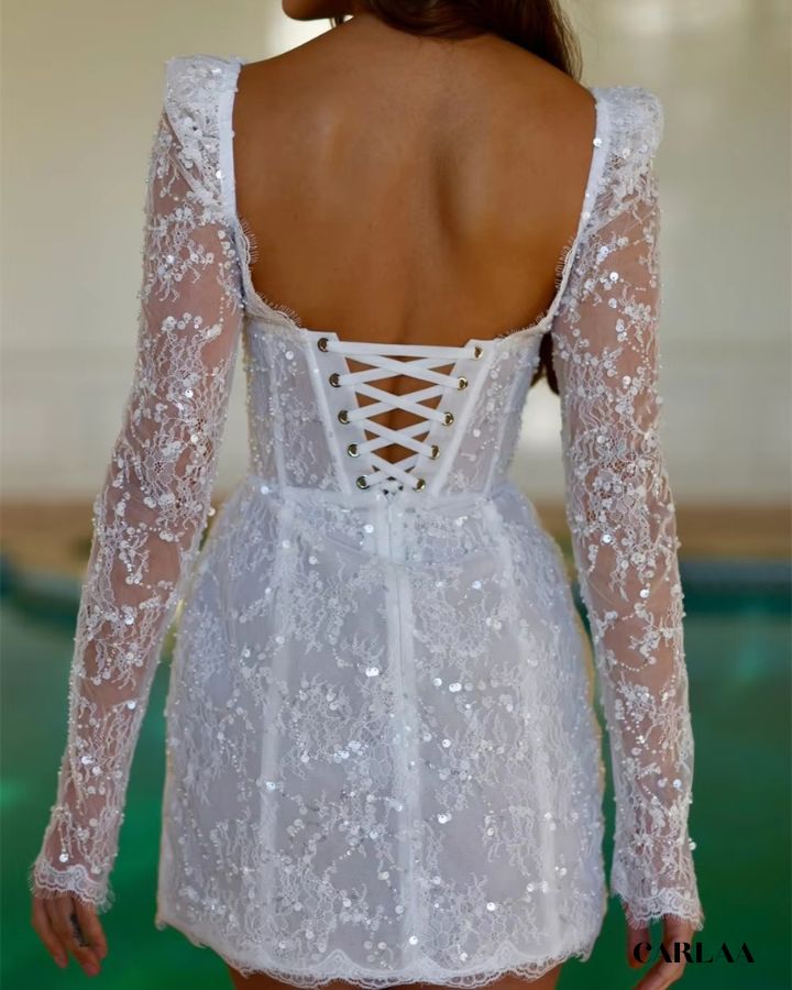 Robe dentelle mariage civil