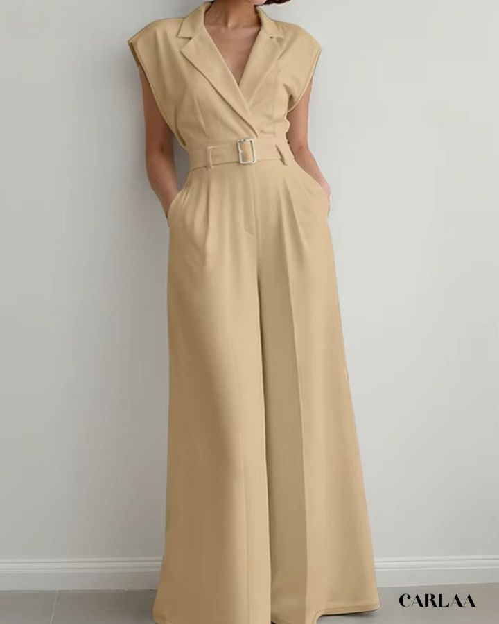 Chic belted outfit for women