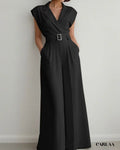 Chic belted outfit for women