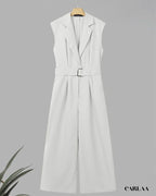 Chic belted outfit for women