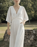 Flowy White Jumpsuit