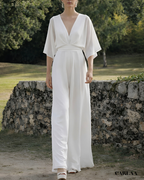 Flowy White Jumpsuit