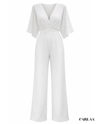 Flowy White Jumpsuit