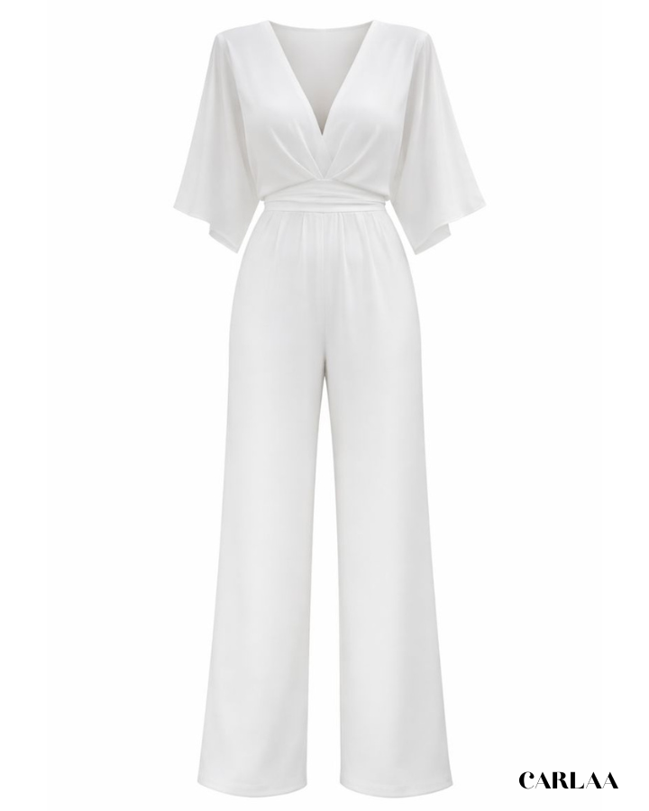 Flowy White Jumpsuit