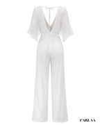 Flowy White Jumpsuit