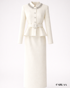 Robe blanche cérémonie femme