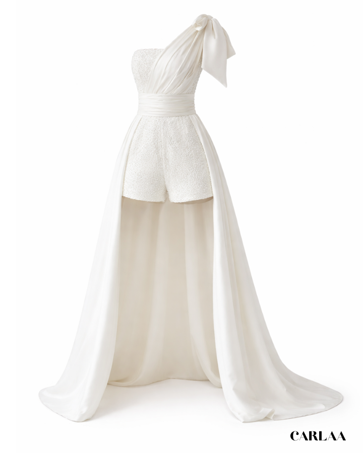 Combishort habillée pour mariage