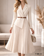 Robe Tailleur Plissée