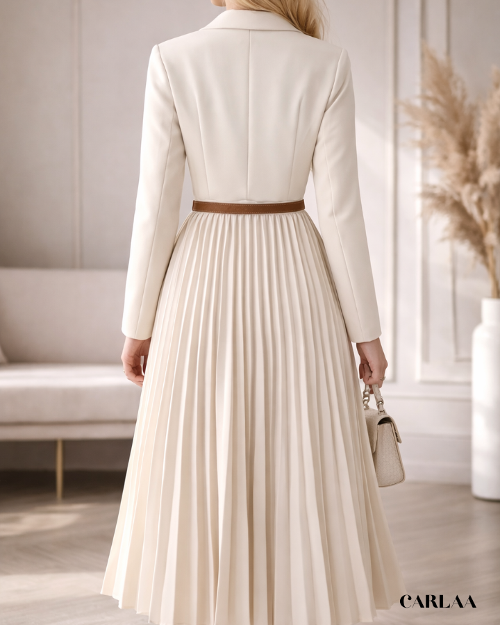 Robe Tailleur Plissée