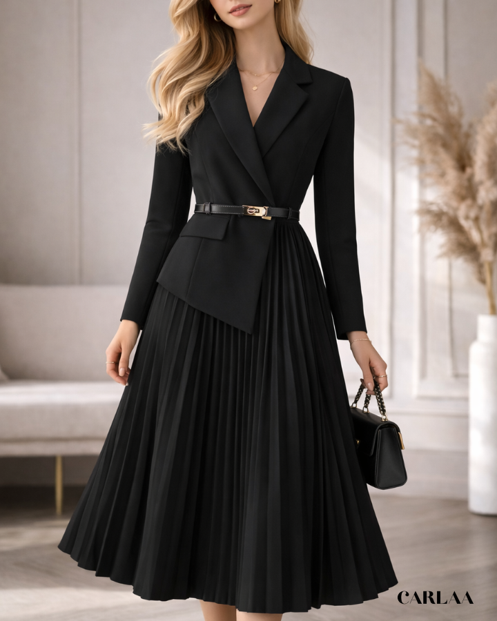 Robe Tailleur Plissée