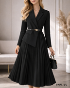 Robe Tailleur Plissée
