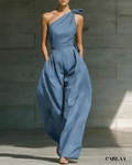 Asymmetric long jumpsuit