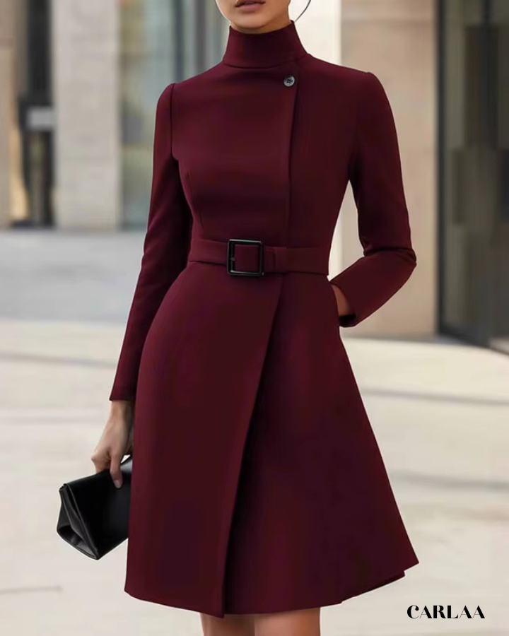 Robe blazer ceinturée