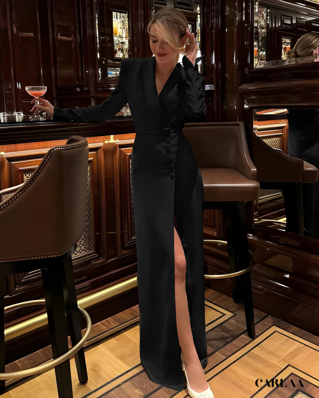 Robe blazer longue