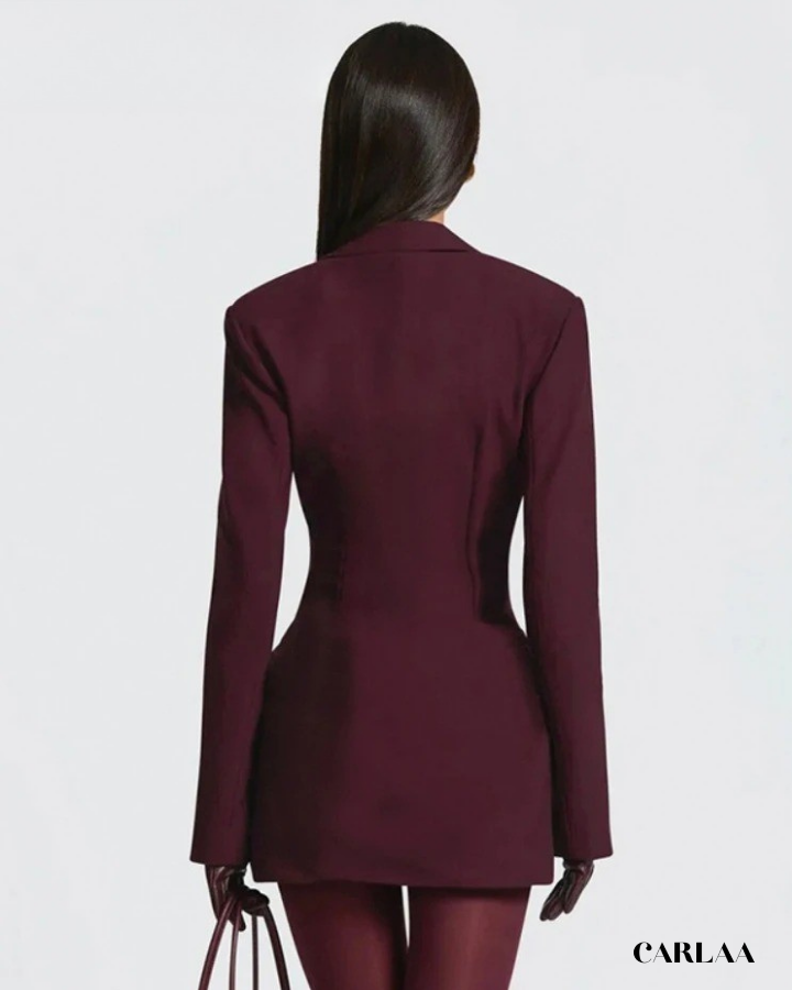 Mini robe blazer femme