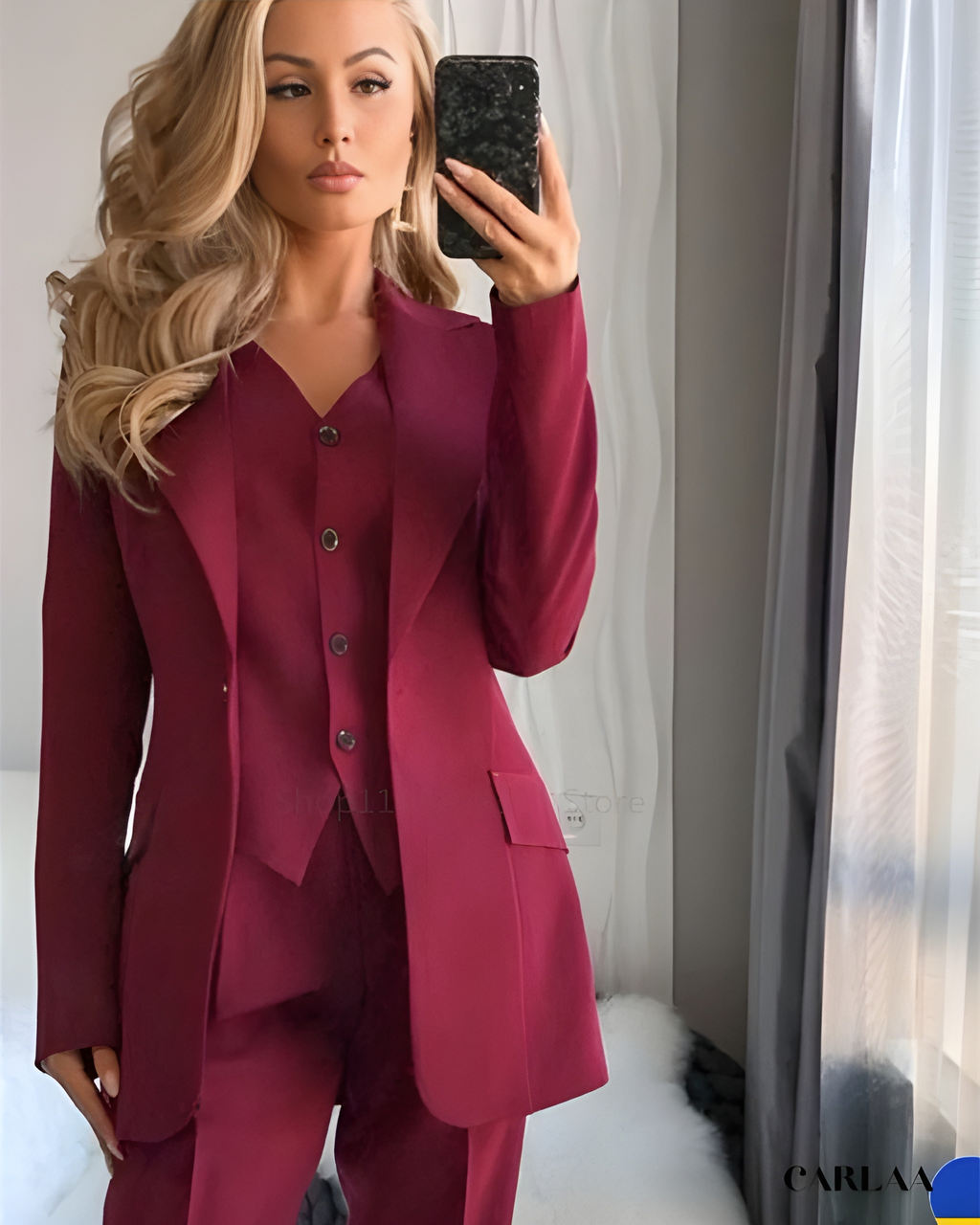 Ensemble costume femme invitée mariage