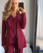 Ensemble costume femme invitée mariage