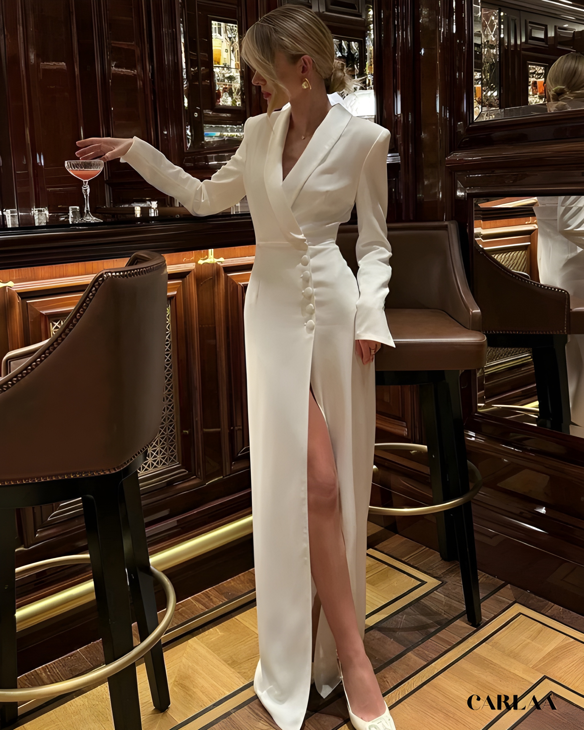 Robe blazer longue