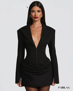 Mini robe blazer femme