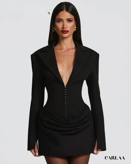 Mini robe blazer femme