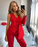 Ensemble costume femme invitée mariage