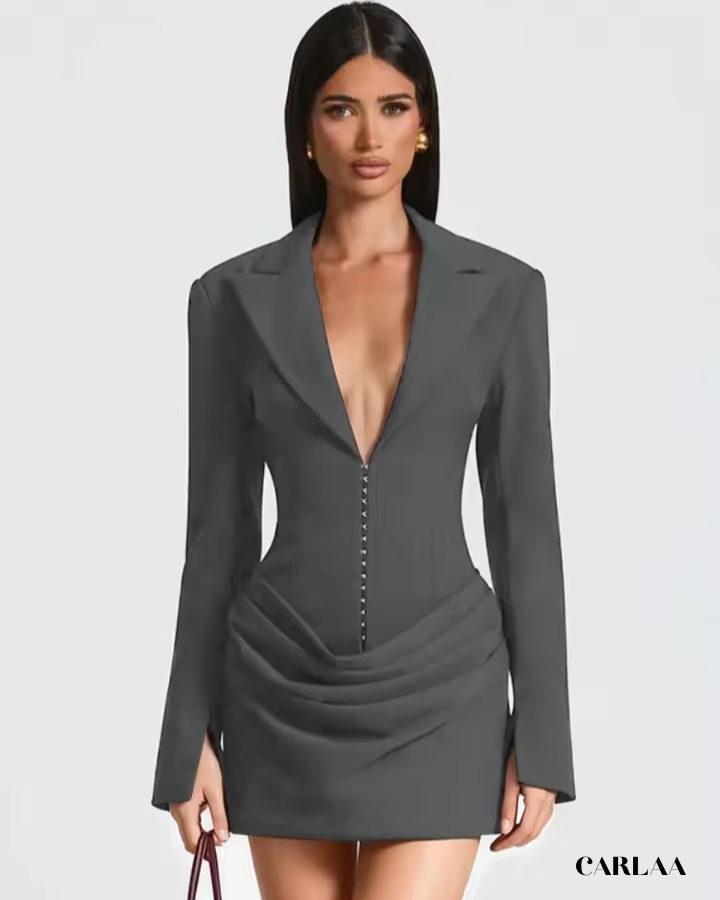 Mini robe blazer femme