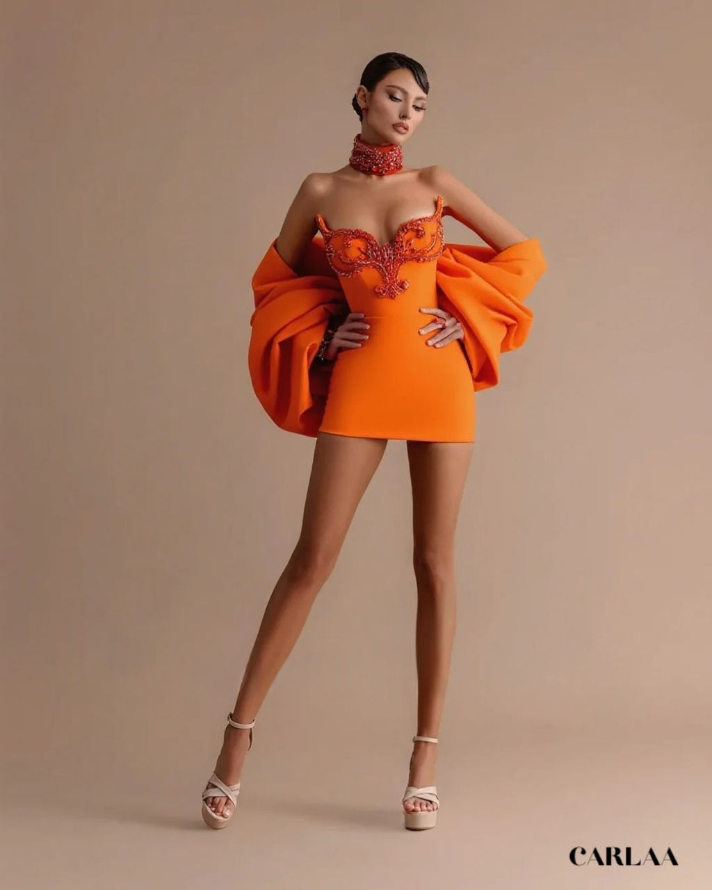 Robe de soirée courte bustier